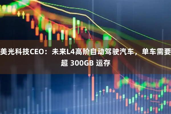 美光科技CEO：未来L4高阶自动驾驶汽车，单车需要超 300GB 运存